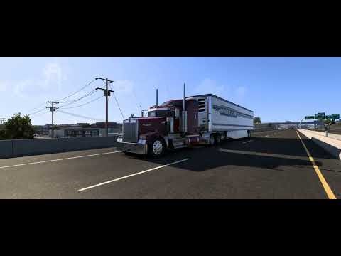 STOCK DETROIT DIESEL SERIES 60 ROARING DOWN HIGHWAY!!
