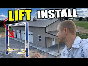 Garage Build UPDATE We Got the LIFT Installed