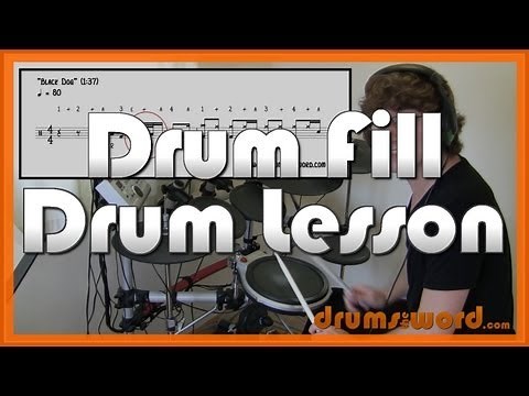 ★ Black Dog (Led Zeppelin) ★ Drum Lesson | How To Play Drum Fill (John Bonham)