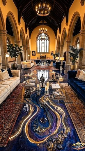 THIS DOUBLE FLOOR IS JUST AMAZING!💛🤍😱 Gold & Silver Epoxy Luxury Floor 💎💖 #epoxy #epoxyfloor
