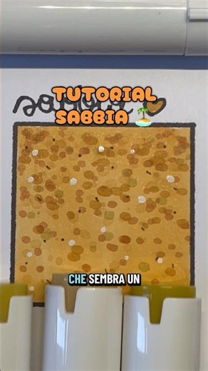 #tutorial come #disegnare e #colorare la sabbia 🏝️ in modo super cute #drawing #coloringbook