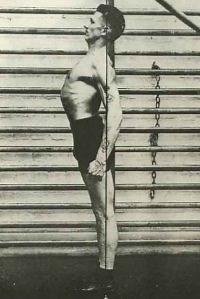 For GOOD POSTURE, do NOT pull the shoulders BACK