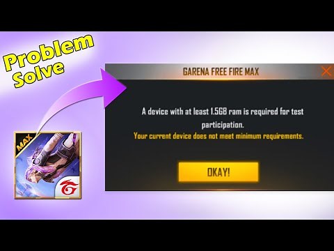 Fix your Free Fire Max not opening 1.5 Gb ram problem