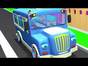 Mickey Mouse Clubhouse - Wheels On The Bus - Nursery Rhymes - 3D Animation HD | ‪@NanoBytes-Cartoons‬