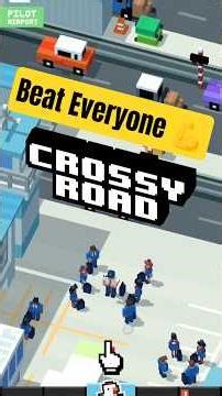 Crossy Road gameplay 🐔dodge traffic and win more #shortsfeed #shorts #crossyroad #mobilegaming