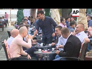 Muslims in Bosnia celebrate religious holiday of Eid