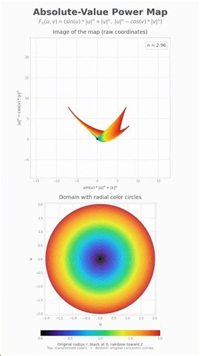Watch a circle transform under a changing power map.