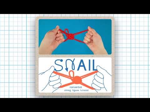 Snail | String Figure | Nonverbal Tutorial (Split Screen)