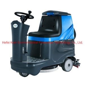 [Hot Item] Ride-on Floor Scrubber for Commercial and Industrial Use, Fully Automatic Vacuuming and Mopping, Large-Area Electric Cleaning Machine
