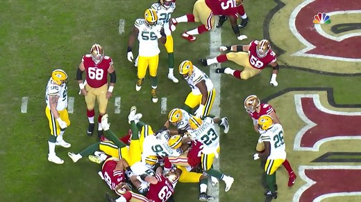 Tevin Coleman drives into the end zone for strong TD