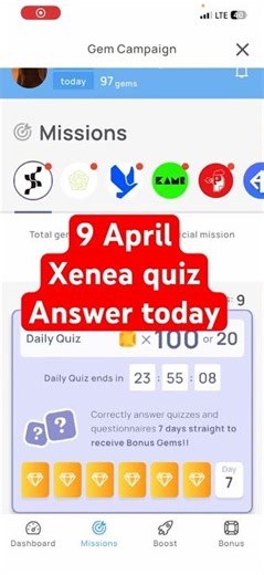 9 APRIL 2026 Xenea wallet quiz answer today | xenea wallet airdrop | xenea wallet testnet