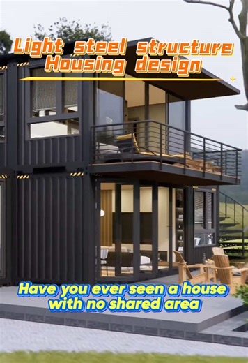 Will light steel structure houses be the new trend of real estate in the future?#Modularbuilding #prefabricatedhouses #Lightsteelconstruction #lightsteel #villa