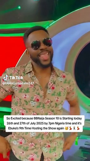 The Show we have been waiting for Starts today 26th and 27th of July. Saturday and Sunday… Time: 7pm WAT🕖. For BIg Brother Naija Season 10🥰. Save the Date. 💃🏽❤️ #bbnaijaupdates #bbnaija