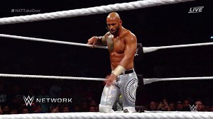 The agility of Ricochet knows no bounds... and ring ropes at WWE NXT TakeOver: Brooklyn IV, streaming live on WWE Network!!! | WWE