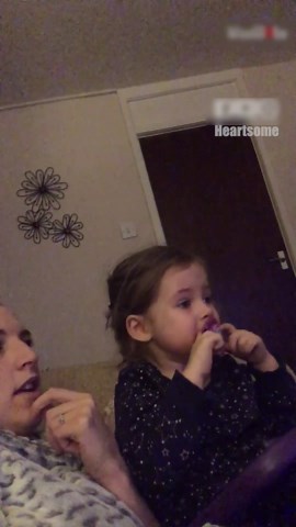 The young child becomes emotional during the touching ET separation scene
