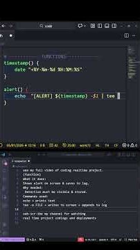 Bash Security Alerts | Display & Log Threats in Real-Time #linux #automation #coding #bashscripting