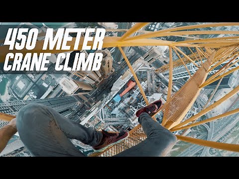 Free Climbing the TALLEST Crane in Dubai 😲