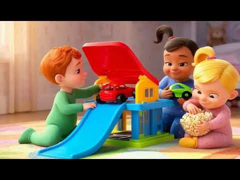 Lupi & Friends Playtime! 🚗🎠 Happy Cars & Clean Up Song 🍿✨