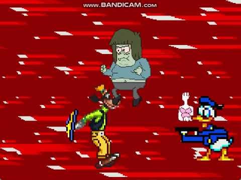 MUGEN: Donald Duck And Goofy Vs Team Marge Simpson