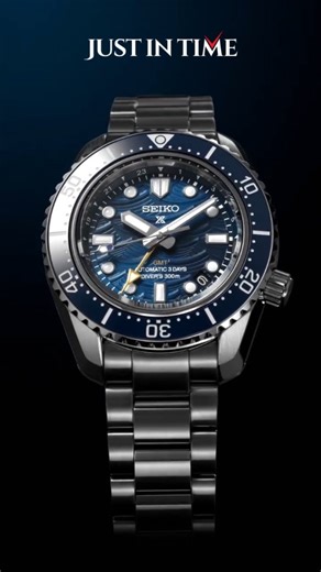 Embarking on The Great Wave 2025 is the 60th year anniversary of Seiko's Diver's watchmaking heritage - a journey which began with creating Japan's first dive watch. This limited edition GMT #SPB509J1 is inspired by Seiko's 1968 diver's watch - the brand's first one-piece case hi-beat Diver with 300m water resistance. This anniversary piece has been created in the theme of 'The Great Wave' - the iconic Hokusai design seen in the case back symbol on Seiko diving watches, representing high grade w