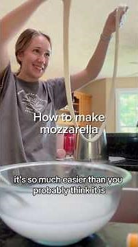 How to make MOZZARELLA from scratch!
