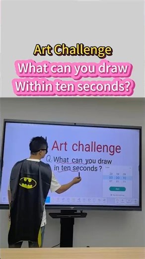 What can you draw in ten seconds?#art #arts #artist #challenge #artchallenge #interactivewhiteboard