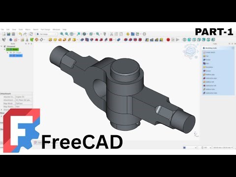 🔧 Knuckle Joint in FreeCAD | Part 1 | Complete Step-by-Step Modeling Tutorial