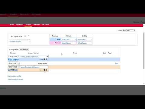 Adding a 4BBB Score to a WHS Handicap Record
