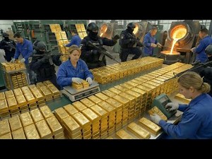 Inside the 24K Gold Refinery: From Raw Mining Ore to Pure Gold Bars (Full Process)
