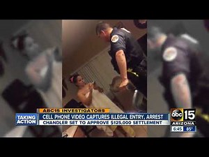 Cell phone captures illegal entry, arrest