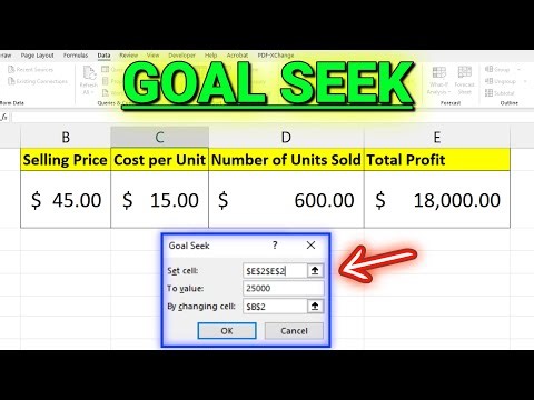 How to Use Goal Seek in Excel