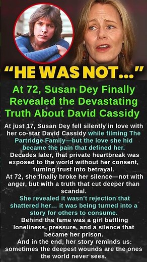 At 72, Susan Dey Finally Revealed the Devastating Truth About David Cassidy #shorts