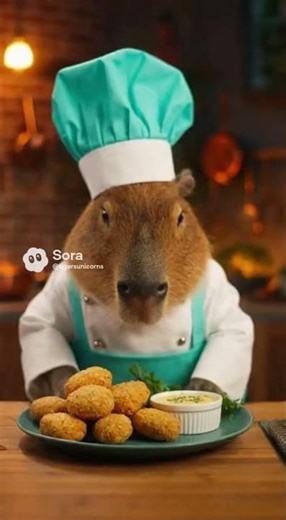 Капибара супер шеф готовит нагеттсы | TigerandUnicorn 🐯🦄