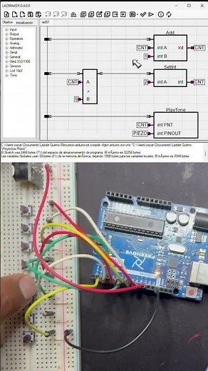 🎹 Crea un Piano con Código Escalera en Arduino | Ejemplo con LadMaker
