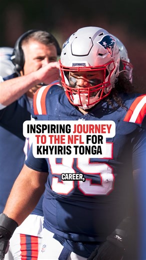 Khyiris Tonga shares some of his inspirational journey to the NFL 💙 | NBC Sports Boston