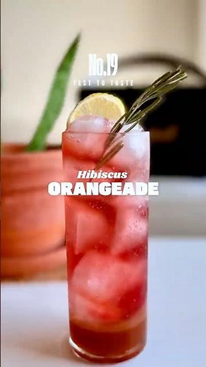 No.19 I Hibiscus Orangeade | Floral citrus sparkling drink