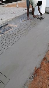 Embossing interlock pattern at the roller shutter threshold and ramp entrance using a custom flat iron mould — adding elegance and detail to the finishing! 🔩🔨🧱✨ #InterlockDesign #CustomMould #RampEntrance #FinishingTouches #EngPiumalPathirana #PiumalPathirana #ConstructionDetails | Eng. Piumal Pathirana