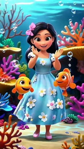 Baby Fish Song 🐟 | Dance with Mommy & Daddy | Kids Nursery Rhyme Video