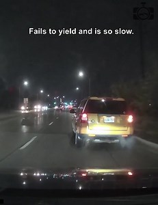 Fails to yield and is so slow. | Dashcam Lessons