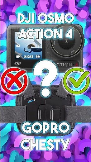 DJI Osmo Action 4 with GoPro Chesty?? Does it Fit?? #dji #gopro #photography #actioncamera
