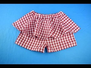 Falda Short Para Niñas costura paso a paso
