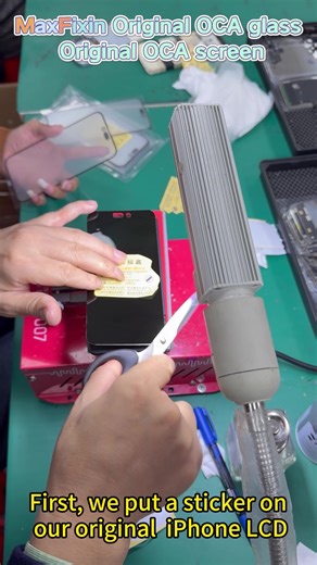 高标品质准维修盖板，过紫光盖板，过红线盖板，光边盖板，金孔盖板，金电镀盖板，original OCA glass and original OCA screen 原oca盖板和原oca屏幕 # MaxFixin #original #originalglass #original screen #过紫光盖板#光边盖板
