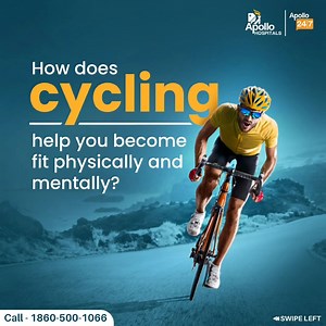 Have you been thinking of cycling to work or making it a morning routine but don’t have enough motivation? Then, swipe left to learn about a few more reasons why you should pedal your way through. #ApolloHospitalsHyderabad #Cycling #Exercise #Fitness | Apollo Health City | Facebook