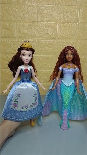 Best transforming little mermaid and princess Belle