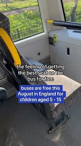 best seat in the house (bus) 🚌 #uknews #bustok #freetravel #summer | Bus Life