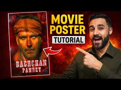 Cinematic Movie Poster Tutorial 🔥 Photoshop