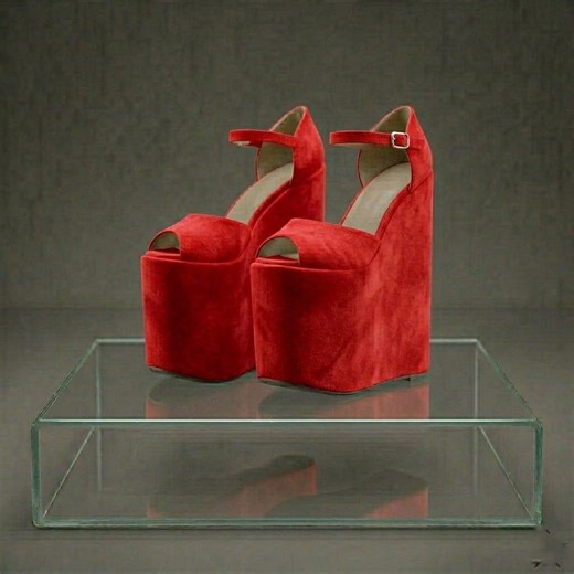 Custom Platform Wedge Heels: 10-30cm Ultra High Block Statement Shoes - Etsy