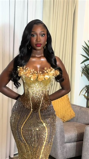 Hand-Beaded Ombre Gown Creation Process