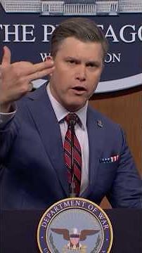 pete hegseth answers questions from the press