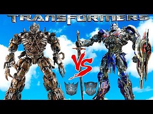OPTIMUS PRIME vs MEGATRON - EPIC TRANSFORMERS BATTLE (AUTOBOT vs DECEPTICON)